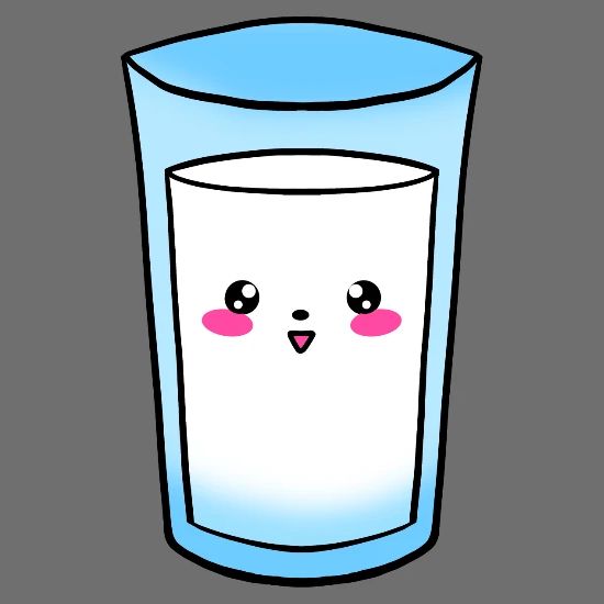 Cute Funny Kawaii Glass Of Milk Cartoon Calcium Canvas Backpack Spreadshirt