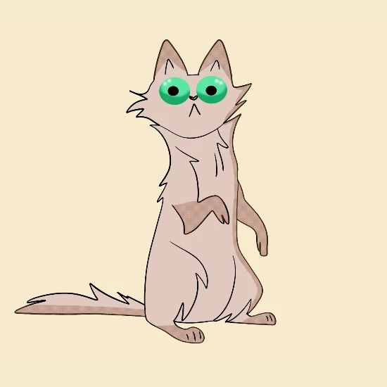 Drole Hilarant Choque Caricature De Chat Gris Surpris Trousse Spreadshirt