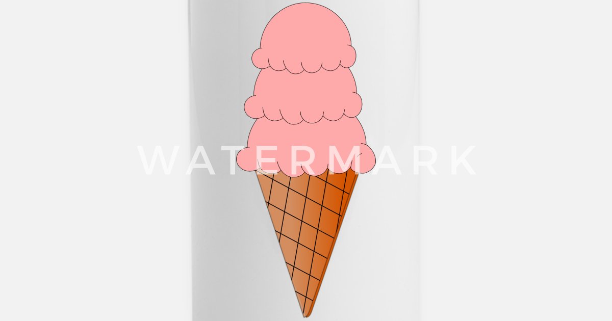 Ice Cream and Sugar Cone Animation' Insulated Stainless Steel Water Bottle  | Spreadshirt
