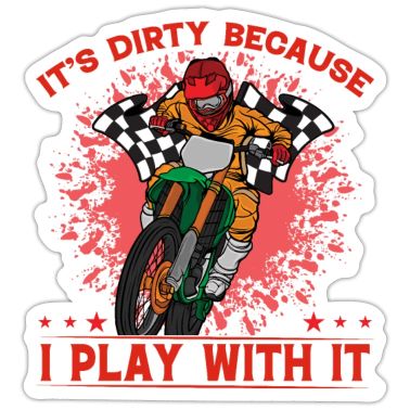 My Bike It List A Mile Long Gift Sticker Spreadshirt