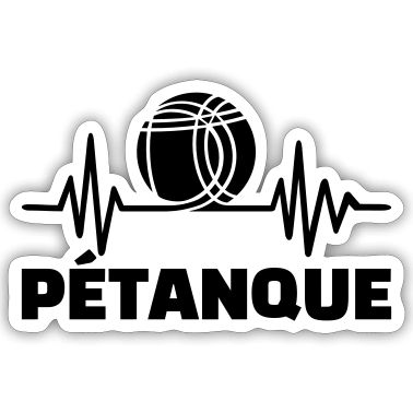 Petanque Bocce Boccia French Boules Game Player Sticker Spreadshirt