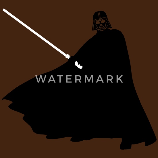M Star Wars Darth Vader Silhouette Mens Black T-Shirt
