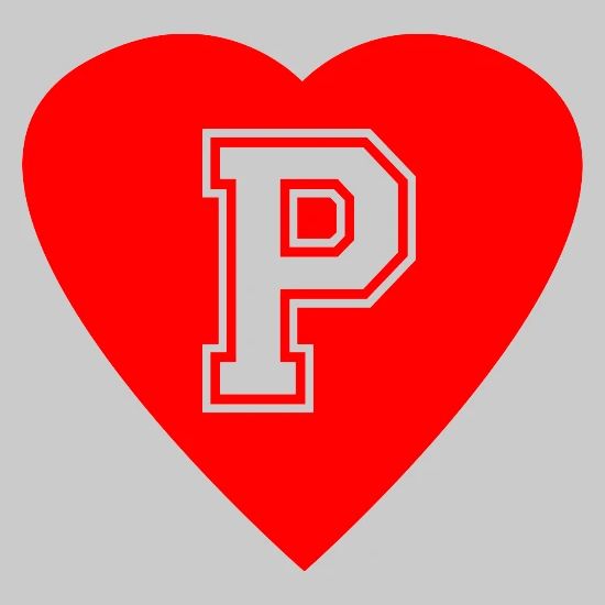 Heart Letter P Name Initials Spelling Love Gift Men S T Shirt Spreadshirt