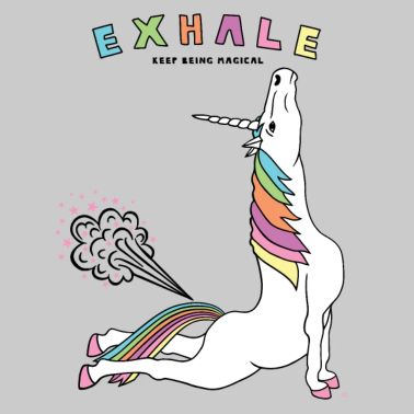 Yoga Unicorn Twisting Triangle Pose Men's T-Shirt ...