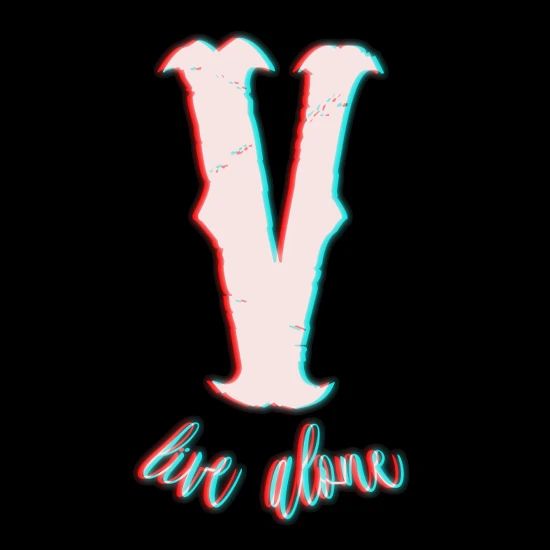 vlone live alone VLONE life alone die alone Men's TShirt