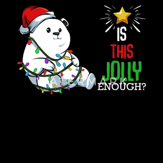 Men's Silly Bear Polar Bear Snowman Christmas Graphic T-Shirt