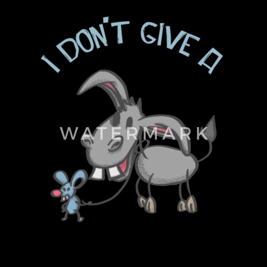 I Don’t Give A Rats Ass Funny Mouse Walking Donkey Vintage Gift Men's T-Shirt