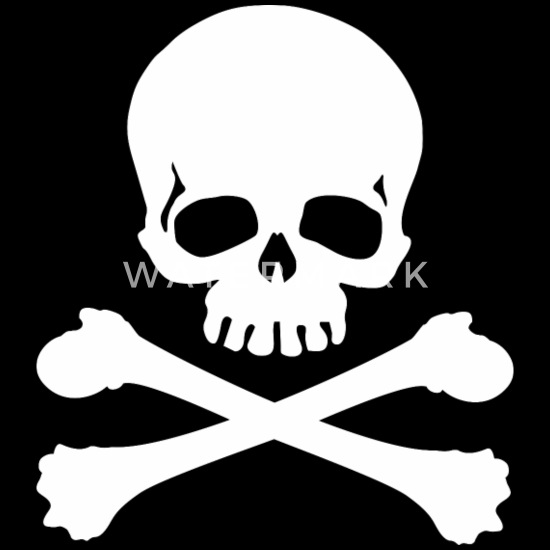 Clarinet Silhouette Pirate Skull Cross Bones Logo Mens Tee Shirt Pick 