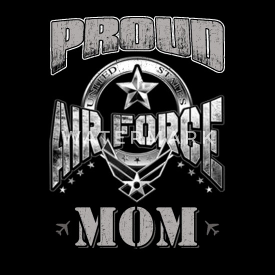 Proud Military Mom Custom Airbrushed T-Shirt