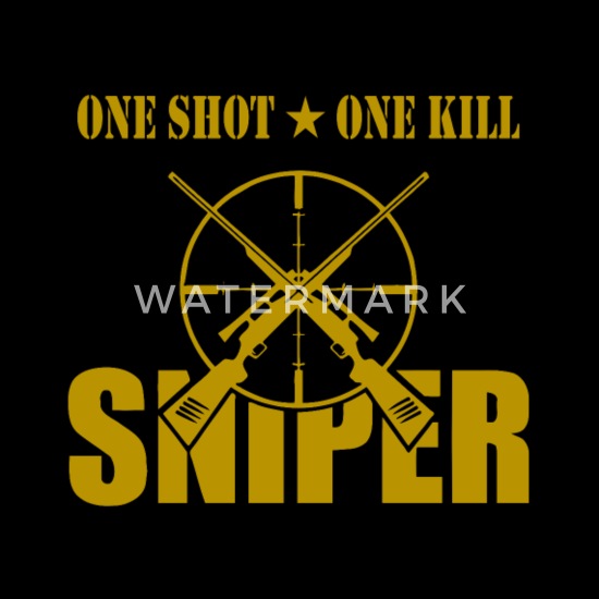 ONE SHOT ONE KILL SNIPER Men's T-Shirt