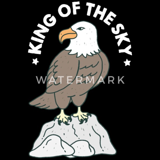king of the sky eagle with typography' Men's T-Shirt | Spreadshirt