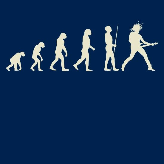 Simple Music Tee For Musicians Evolution Tshirt Men's T-Shirt