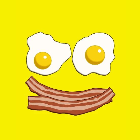 cartoon bacon and eggs men s t shirt spreadshirt