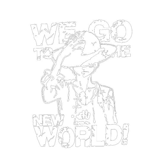 One Piece Monkey D Luffy We Go To The New World M Mug Spreadshirt