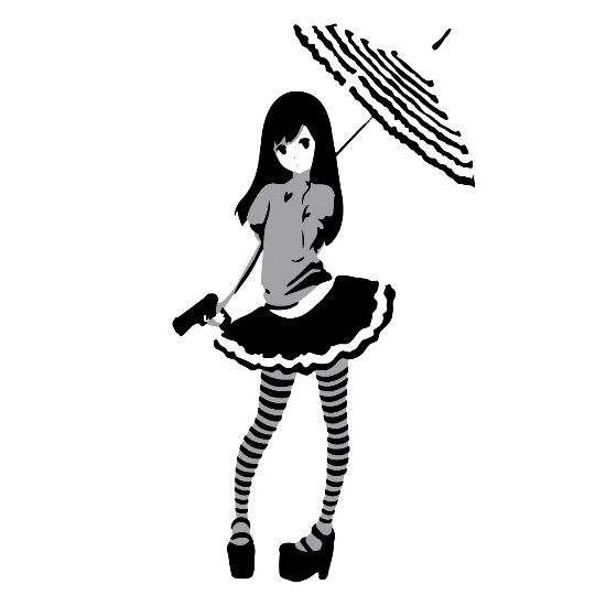 Lolita Anime Girl Kawaii Manga Gun Japanese Umbrel Women S T Shirt Spreadshirt