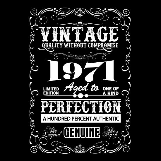 Download Limited Edition 1971 Aged To Perfection SVG File