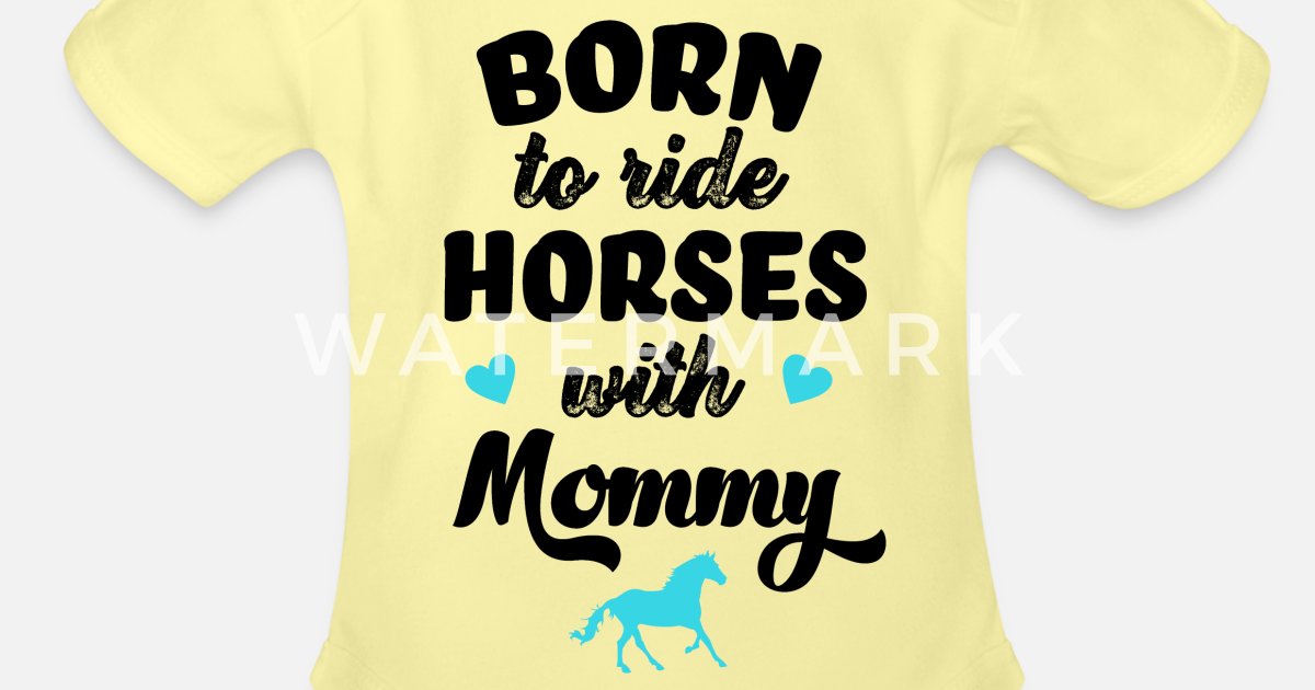 Horse Riding Baby Bodysuit Born to ride horses with my Uncle 