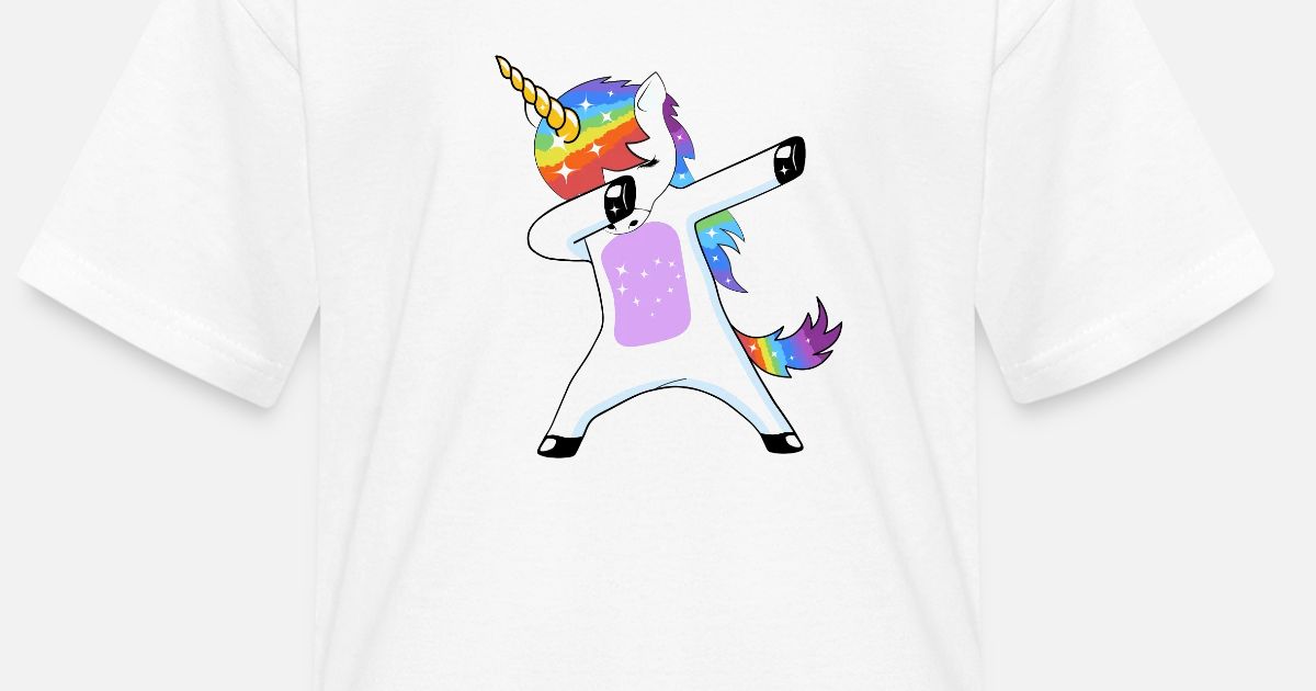 Dabbing Unicorn t-shirt for kids Kids' T-Shirt | Spreadshirt