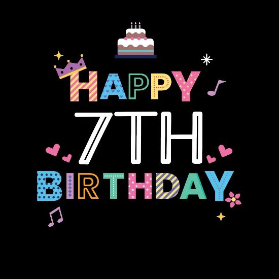 Happy Birthday 7th Birthday Kids T Shirt Spreadshirt