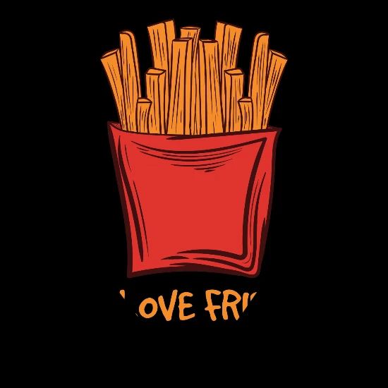 I Love French Fries Menu Potato Wedges French Bandana Spreadshirt