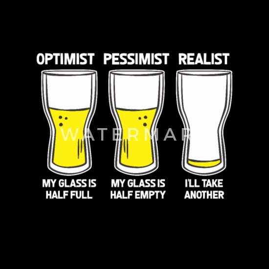 Naughty opening alcohol Funny Beer Drinker Joke Optimist Pessimist Realist' Bandana | Spreadshirt