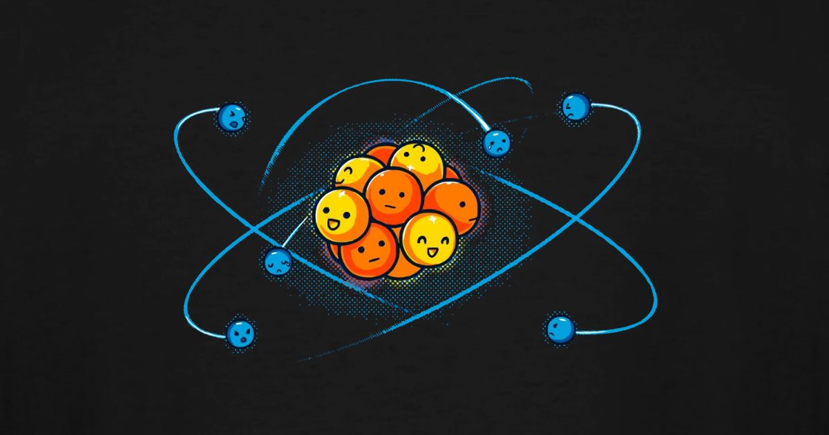 Positive And Negative Atom Physics Men s Tall T Shirt Spreadshirt