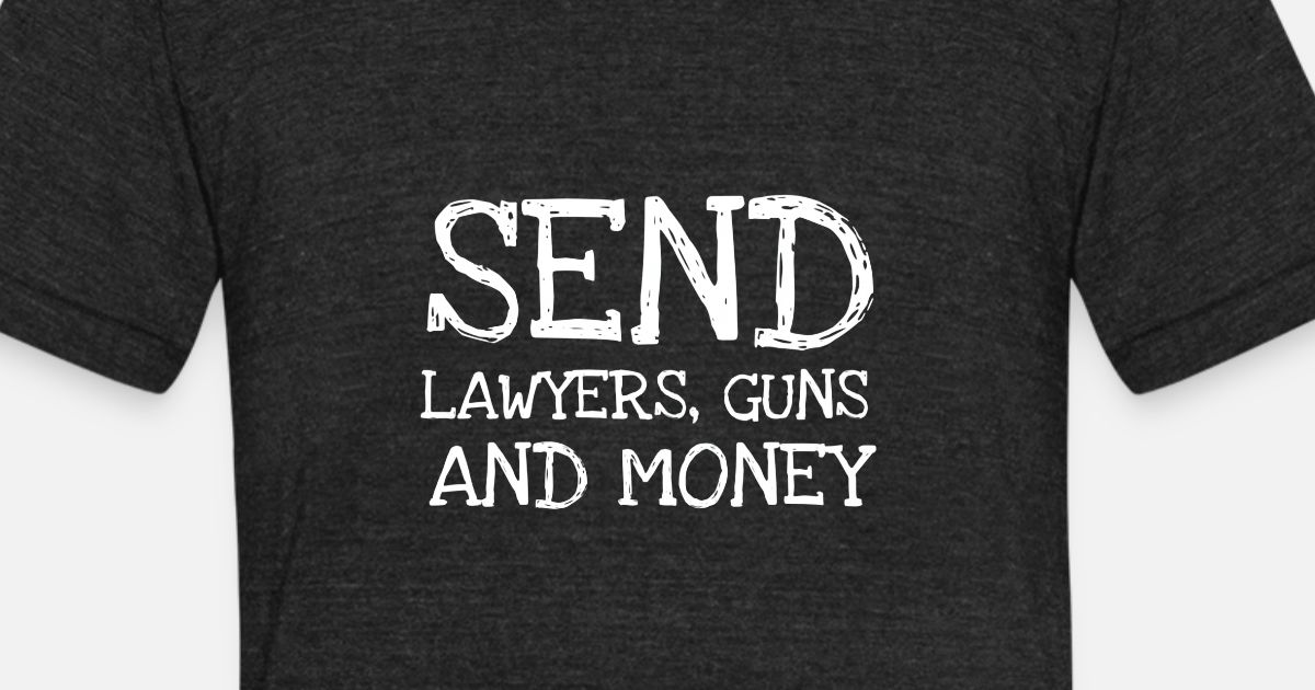 'Warren Zevon Send Lawyers Guns and Money Music Shirt' Unisex TriBlend