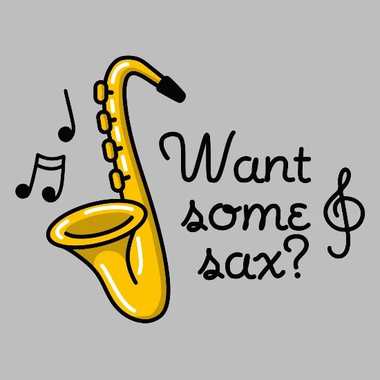 Want Some Sax Saxophone Sex Pun Puns Cartoon Unisex Tri Blend T Shirt Spreadshirt
