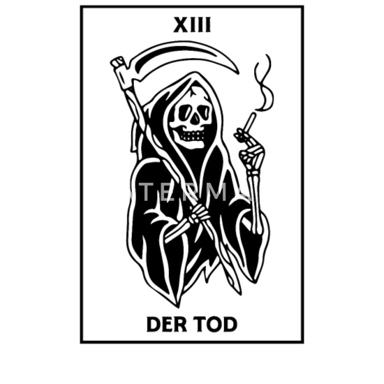SALE 16 DEATH Tarot Card Stickers Grim Reaper Stickers