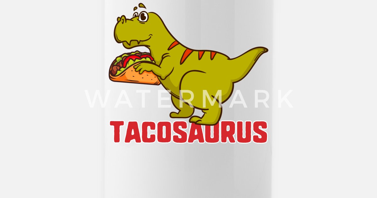 Taco Saurus Cinco de Mayo Funny Tacos Dinosaur' Water Bottle | Spreadshirt