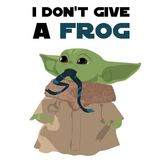Funny Sayings Baby Yoda I Don T Give A Frog Quote Travel Mug Spreadshirt