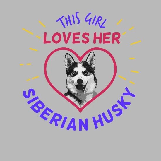This Girl Loves Her Siberian Husky Travel Mug Spreadshirt