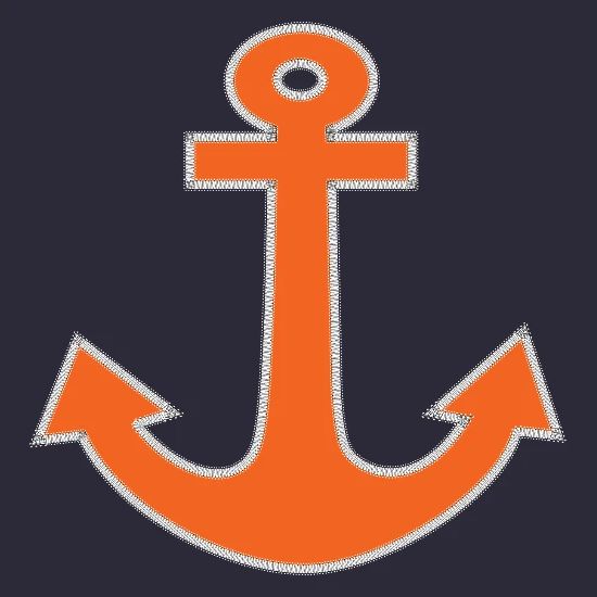 Applique Orange Anchor Captain Nautical Symbol Snapback Cap Spreadshirt Orange and turquoise logos evoke feelings of joy, fascination, and energy. spreadshirt