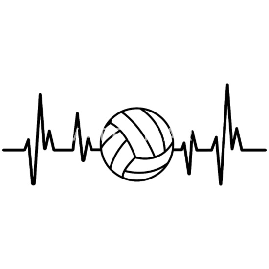 Volleyball Tee Volleyball Heartbeat Tee Volleyball Player Shirt Volleyball T shirt Volleyball Tee Volleyball Player Gift