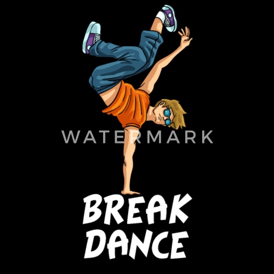 Breakdancer Silhouette B-Boy Teenager Premium T-Shirt
