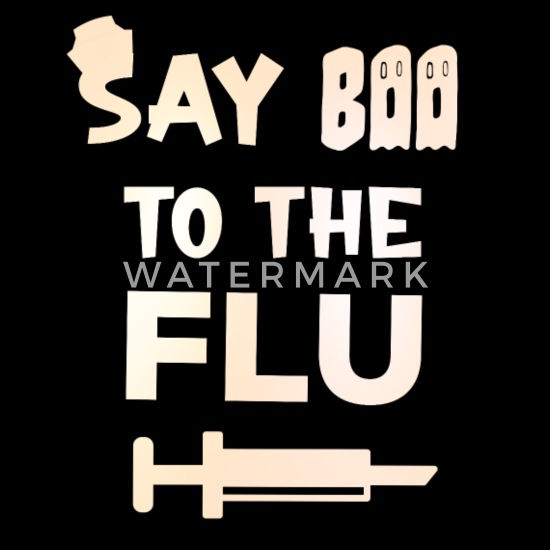Say Boo To The Flu Vaccinate Nurse Slogan Medical Men S Premium T
