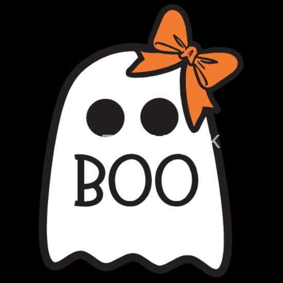 Halloween Orange Spooky Ghosts Boo Standard Women/'s T-shirt