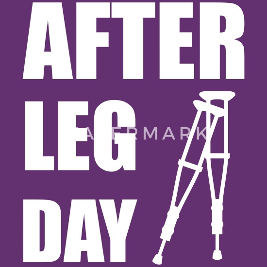 After Leg Day Crutches Funny Fitness' Men's Premium T-Shirt | Spreadshirt