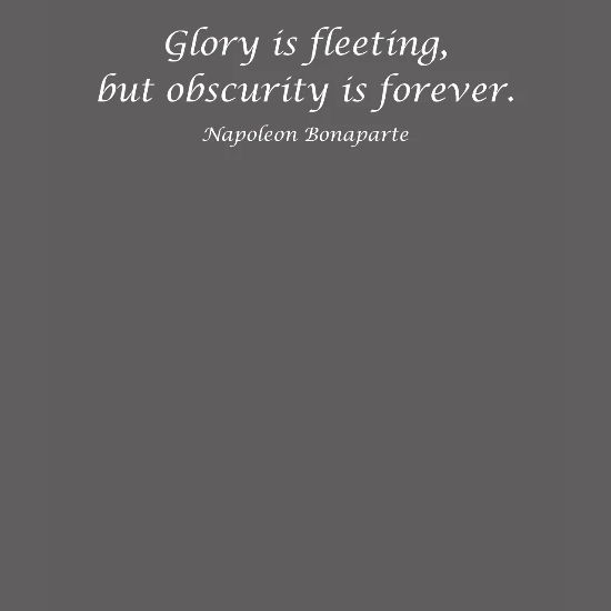Glory Is Fleeting But Obscurity Is Forever Nap Men S Premium T Shirt Spreadshirt