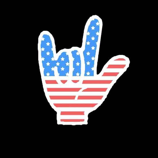Asl I Love You American Sign Language 4th Of July Tote Bag Spreadshirt