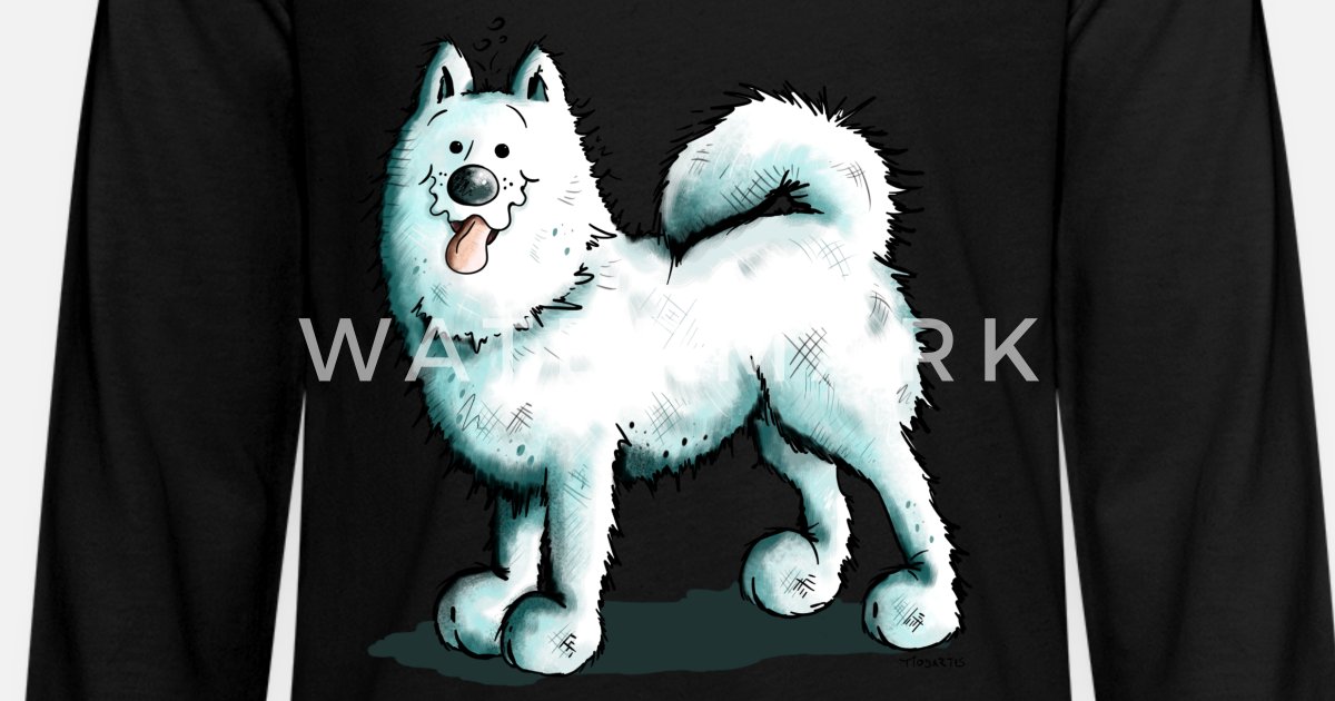 Vintage 1990s Gildan Samoyed Tshirt Puppy Dog Breed Graphic Crewneck Adult Size XL Pet Lover