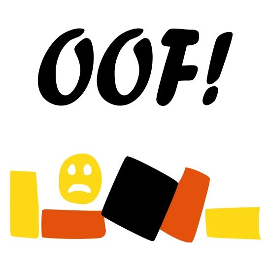 Roblox Oof Pillowcase 32 X 20 White - 