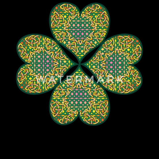 Gaelic Pride Irish Shamrock Symbol Old Font Ireland Patrick's Day Girls Tank Top