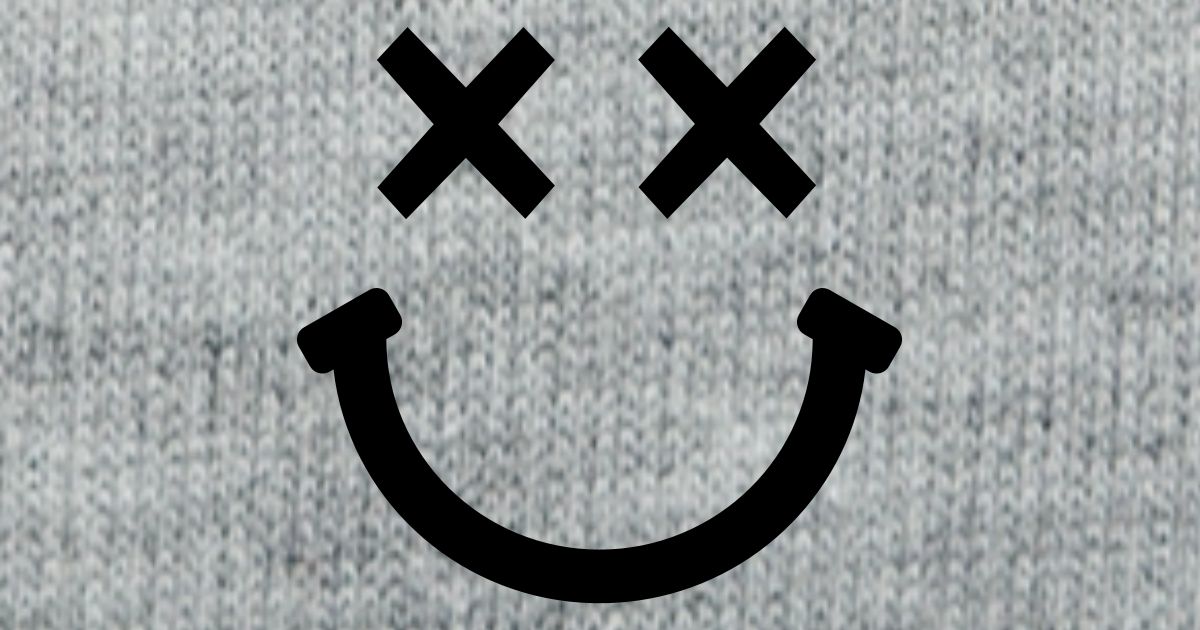 Crossed Eyed Smiley Face Dead Hammered Drunk Knit Cap Spreadshirt