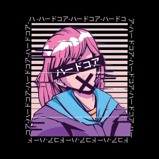 Kawaii Anime Girl Glitch Full Color Mug Spreadshirt