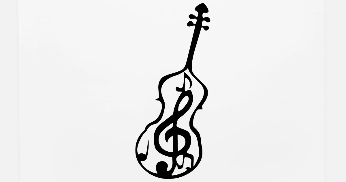 Double Bass Clef Mouse Pad Spreadshirt - 