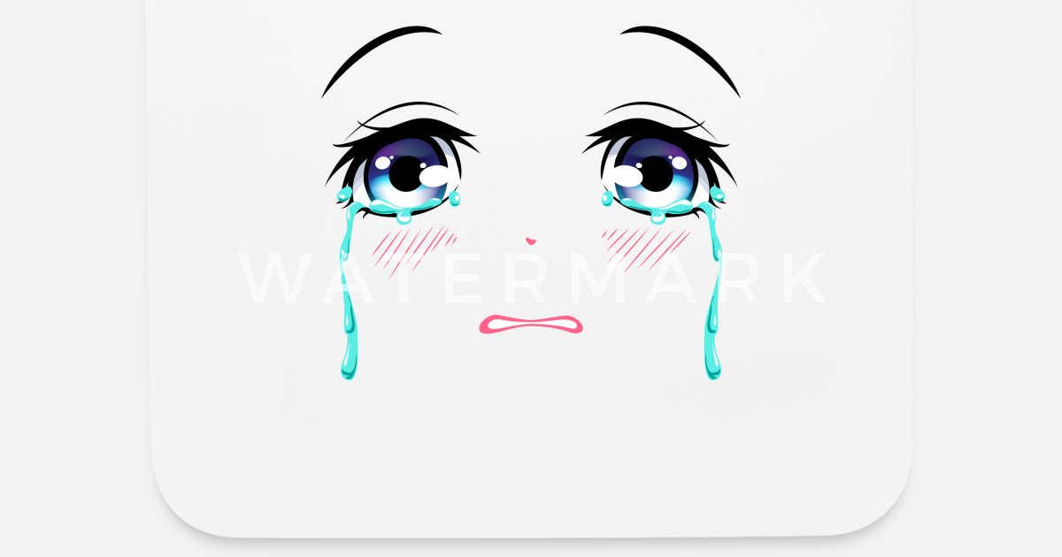 Crying Anime Eyes Sad Tears Emo Crybaby' Mouse Pad | Spreadshirt