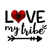 Love my Tribe svg Tribe svg Plaid svg Valentines S Men's T ...