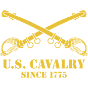 Maglietta US Army Cavalry Branch - Design Spade Incrociate, Veteran, Cotone 100%, Nuova Con Etichette