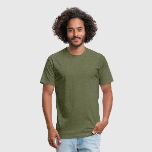Men’s Fitted Poly/Cotton T-Shirt - Front